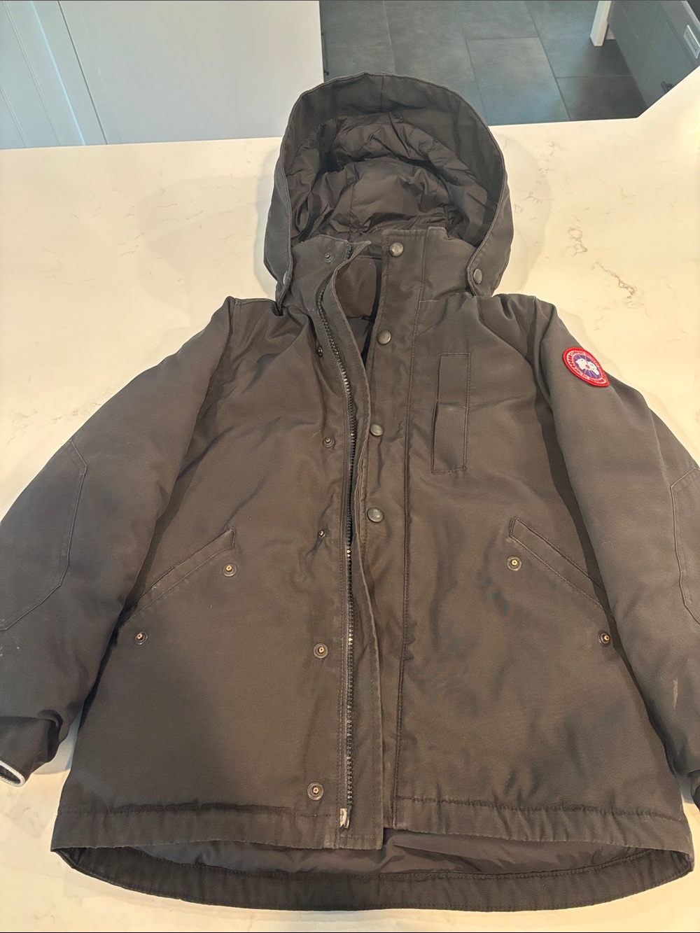 Canada Goose Kids Hooded  Jacket - Black